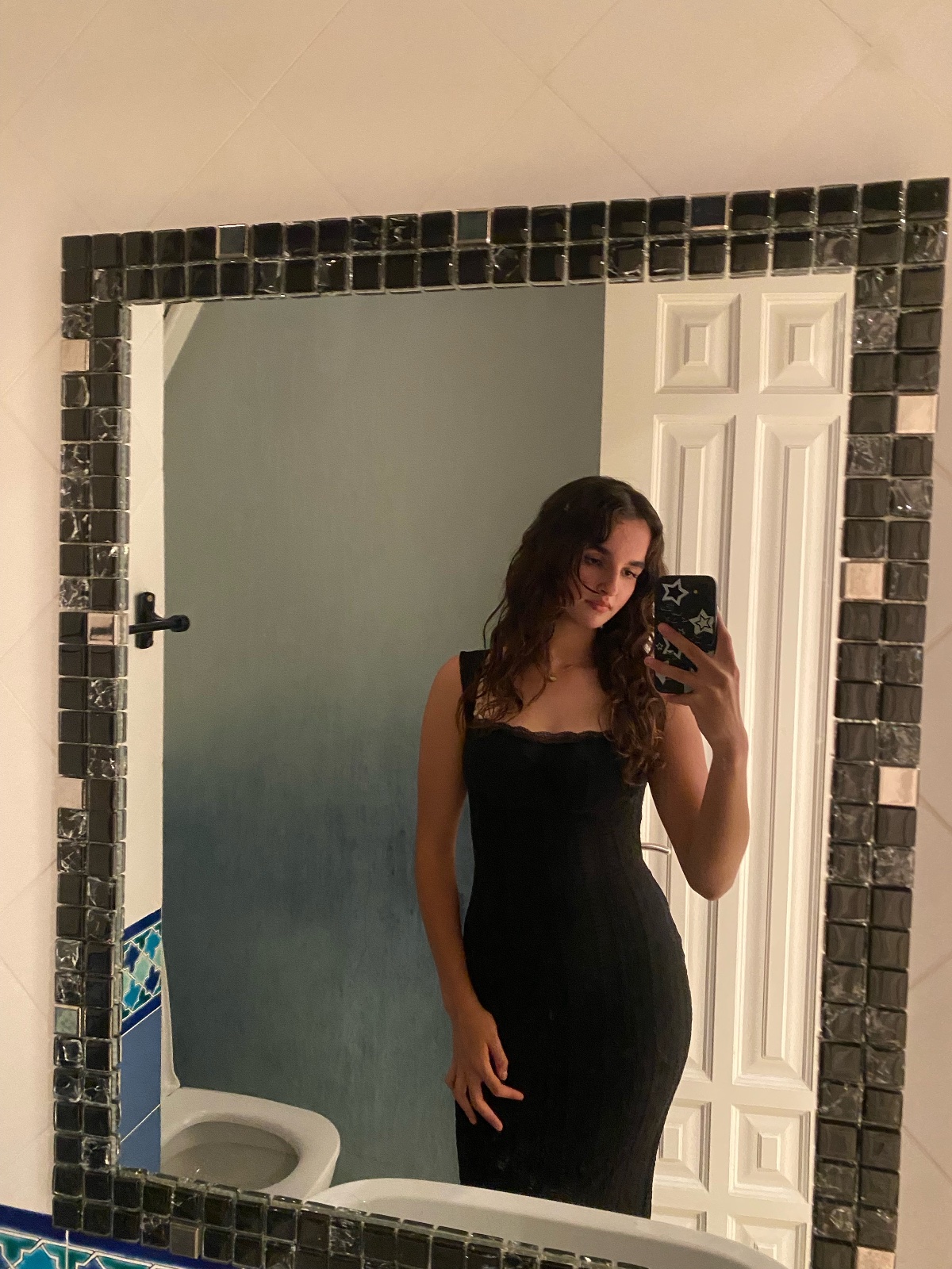 Black maxi dress