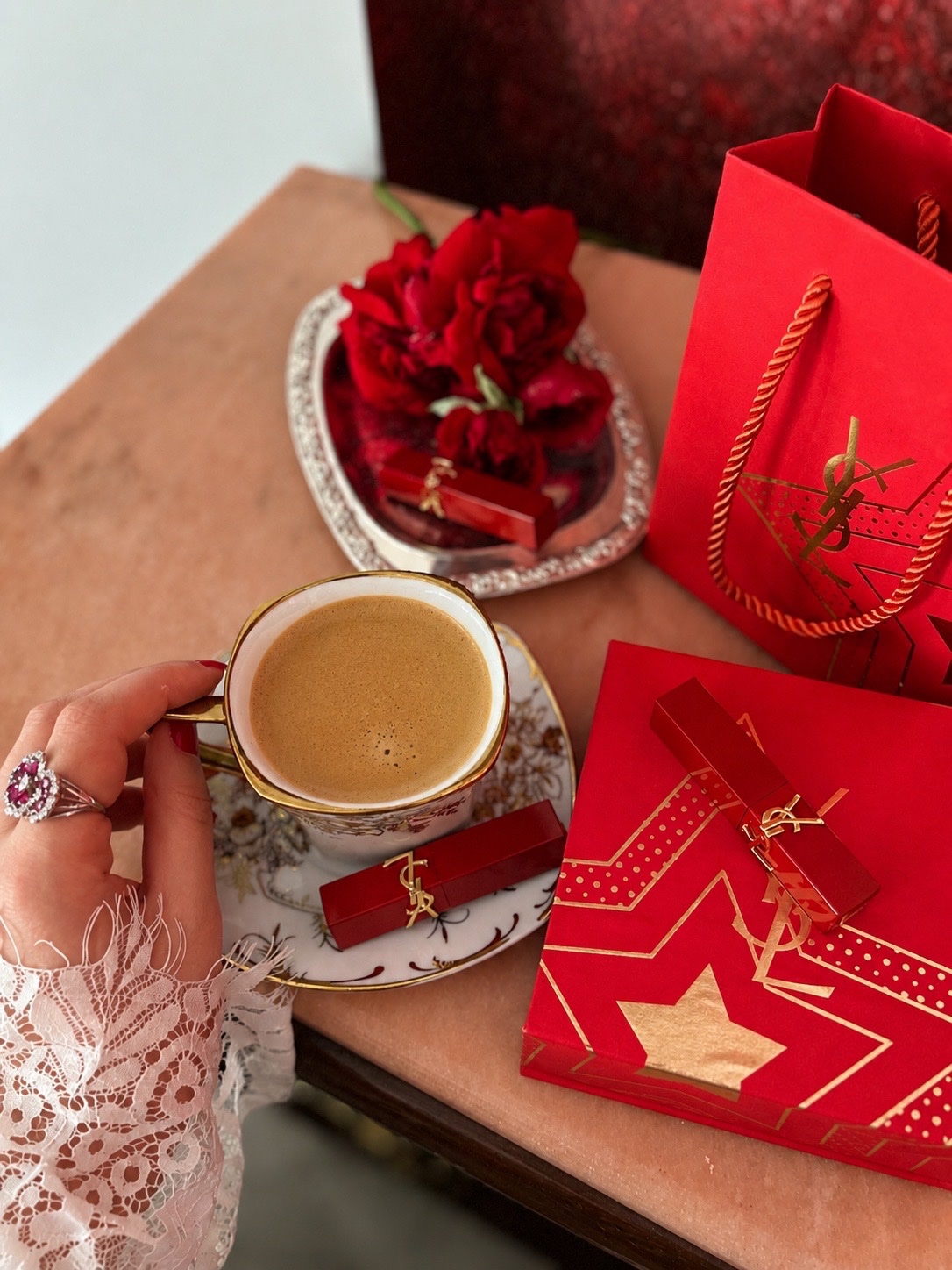Coffret rouge à lévres 