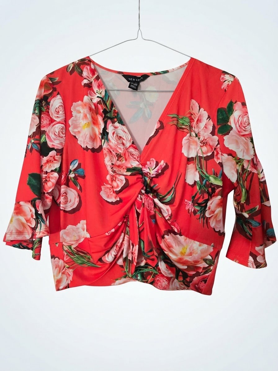 Crop top fleurie tendance