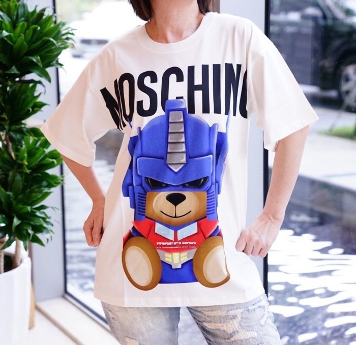 T-shirt moschino authentique unisexe 