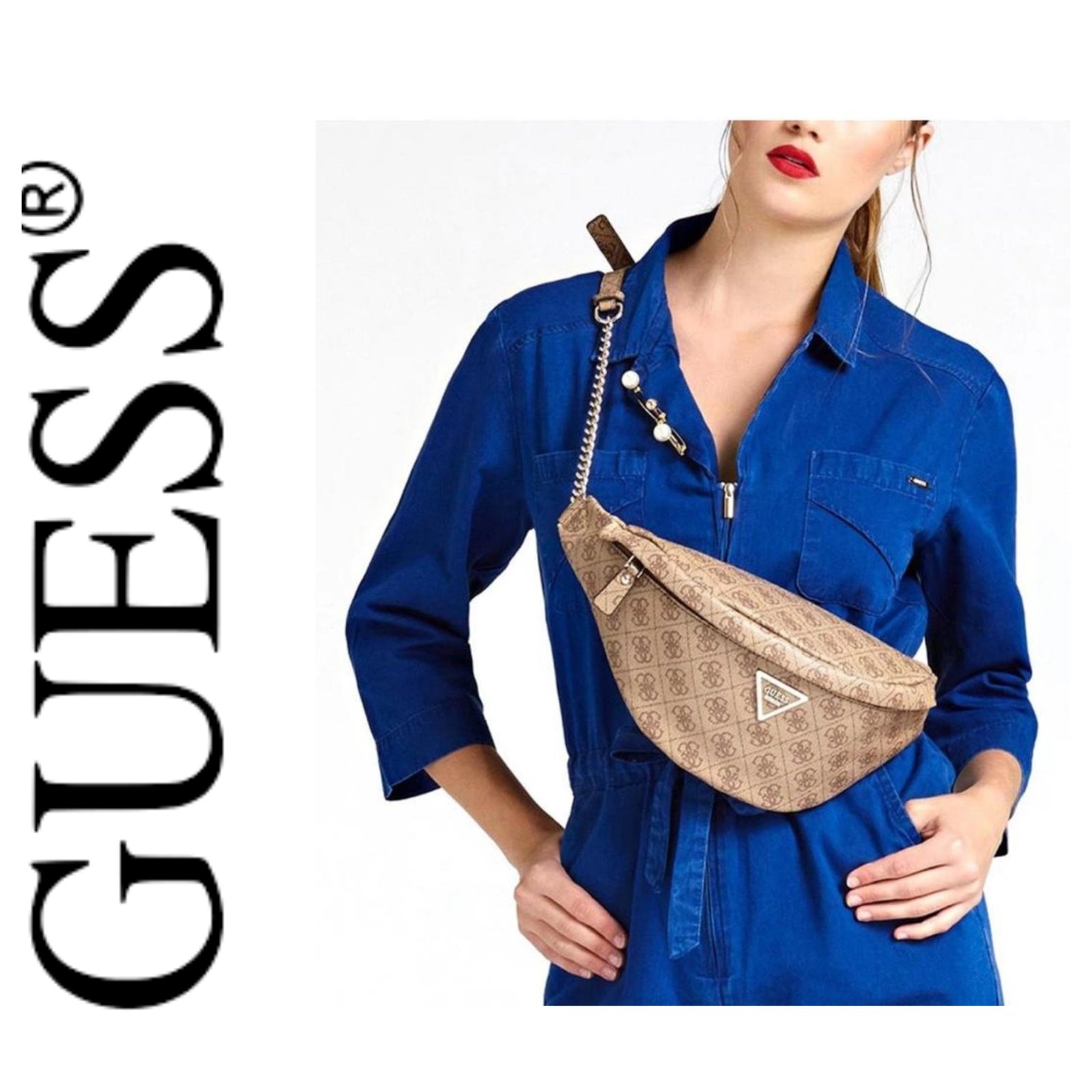 Sac guess authentique monogramme 