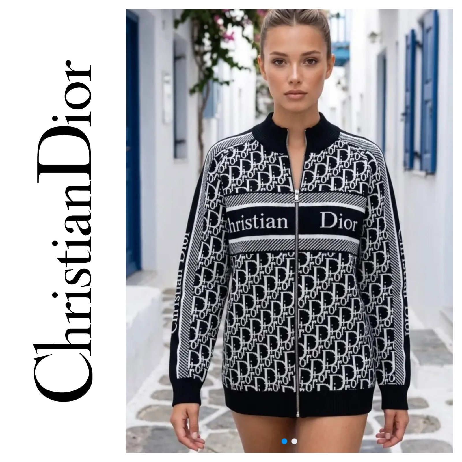 Pull cristian dior monogramme 