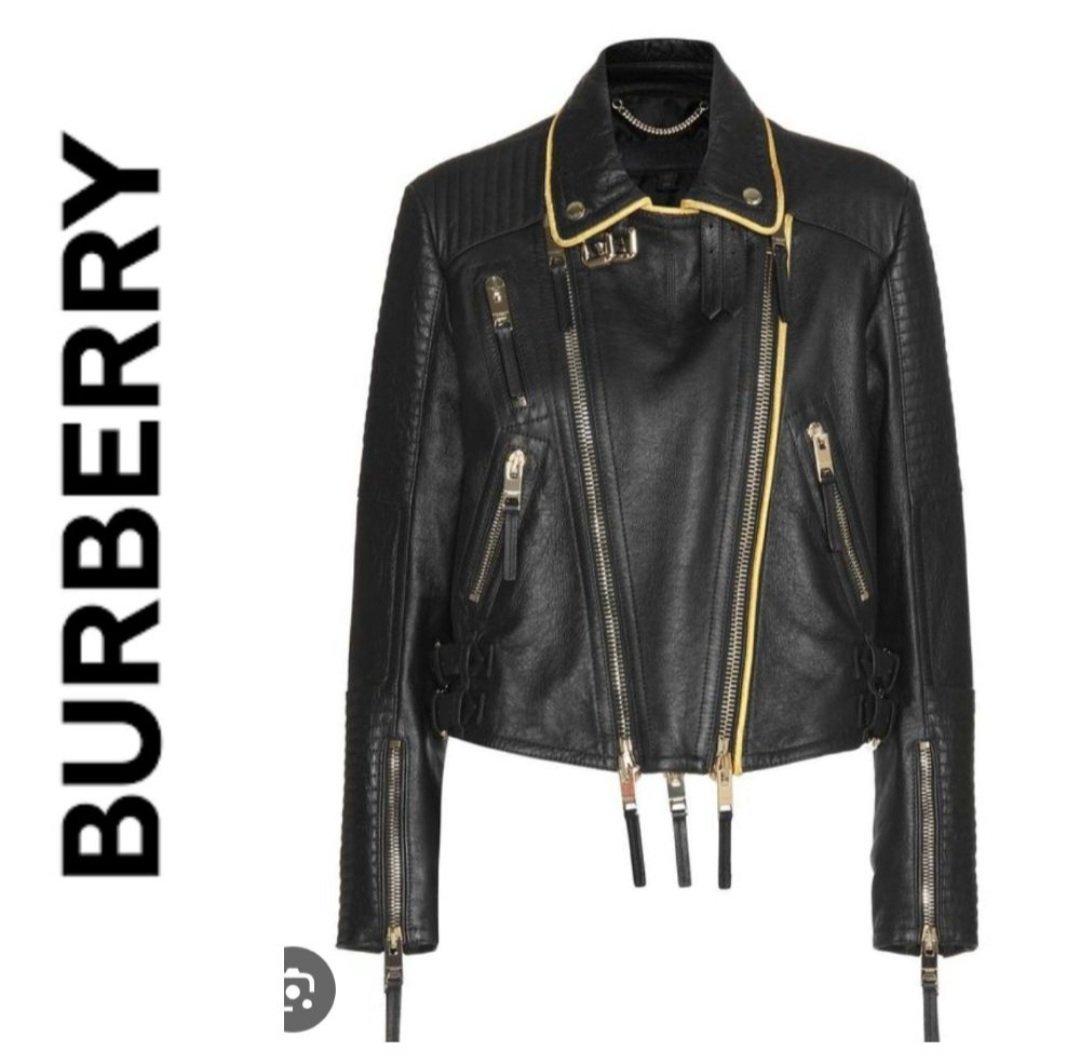 Veste cuir burberry authentique prix promo 