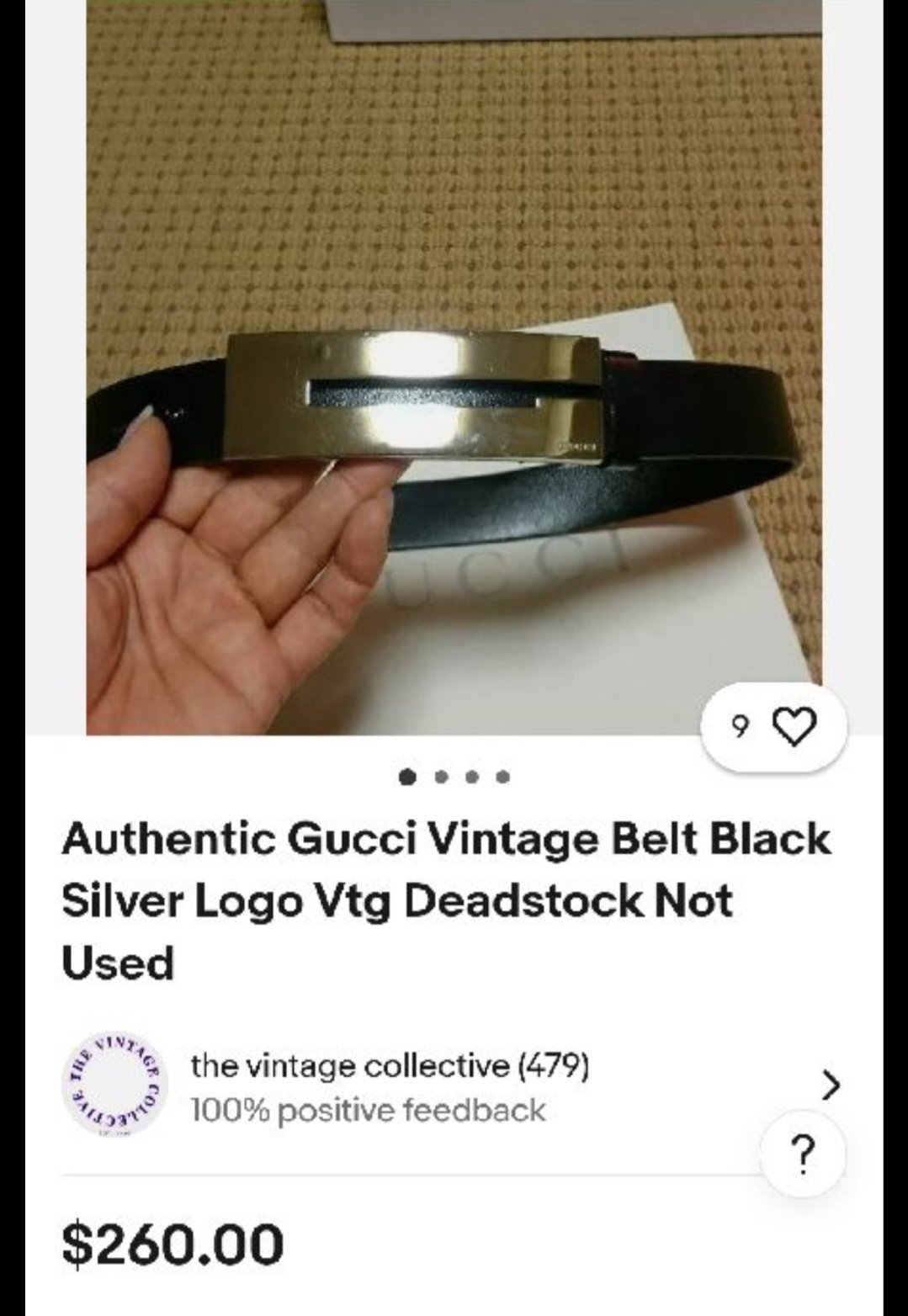 Ceinture gucci authentique 