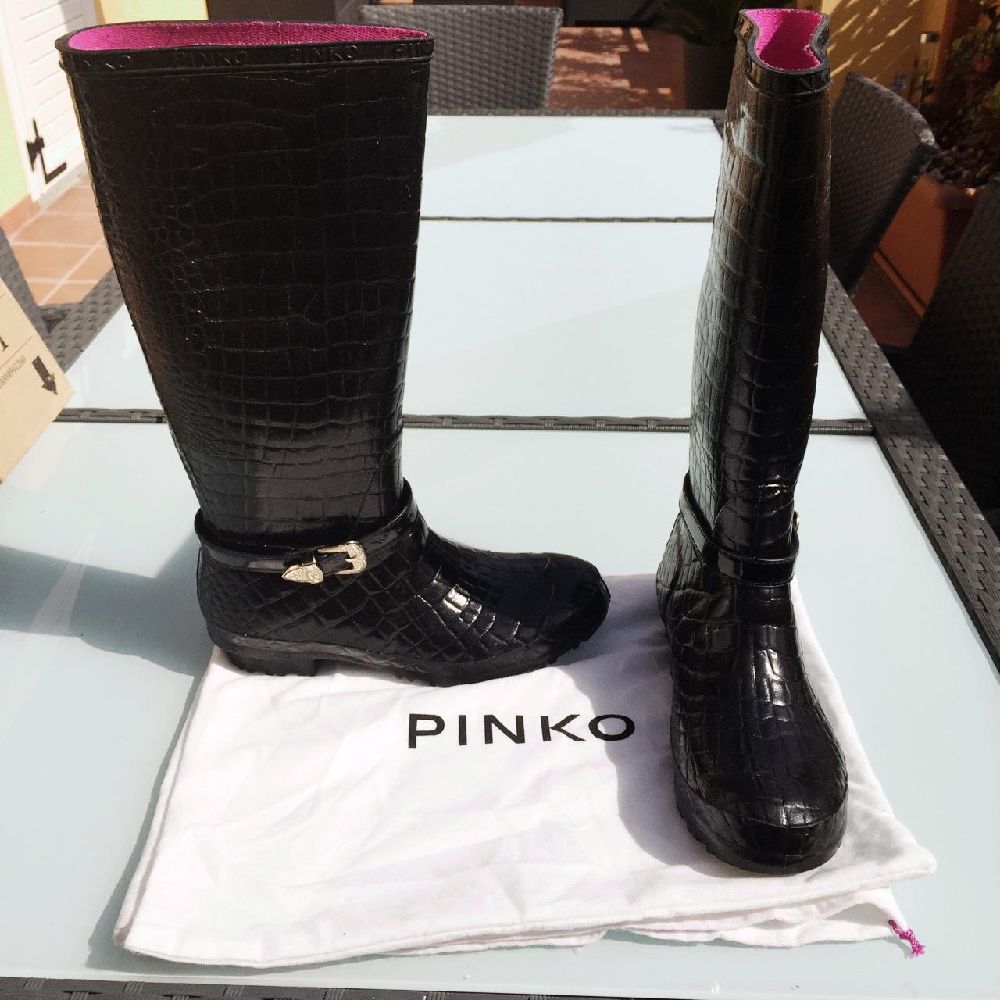 Botte de pluie croco pinko authentique 