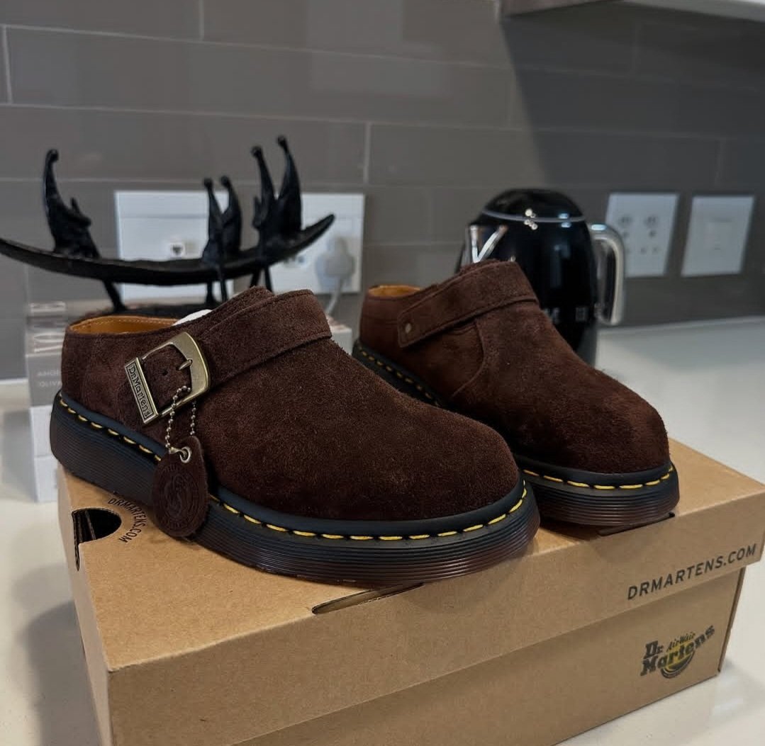 Mule dr martens authentique en daim 