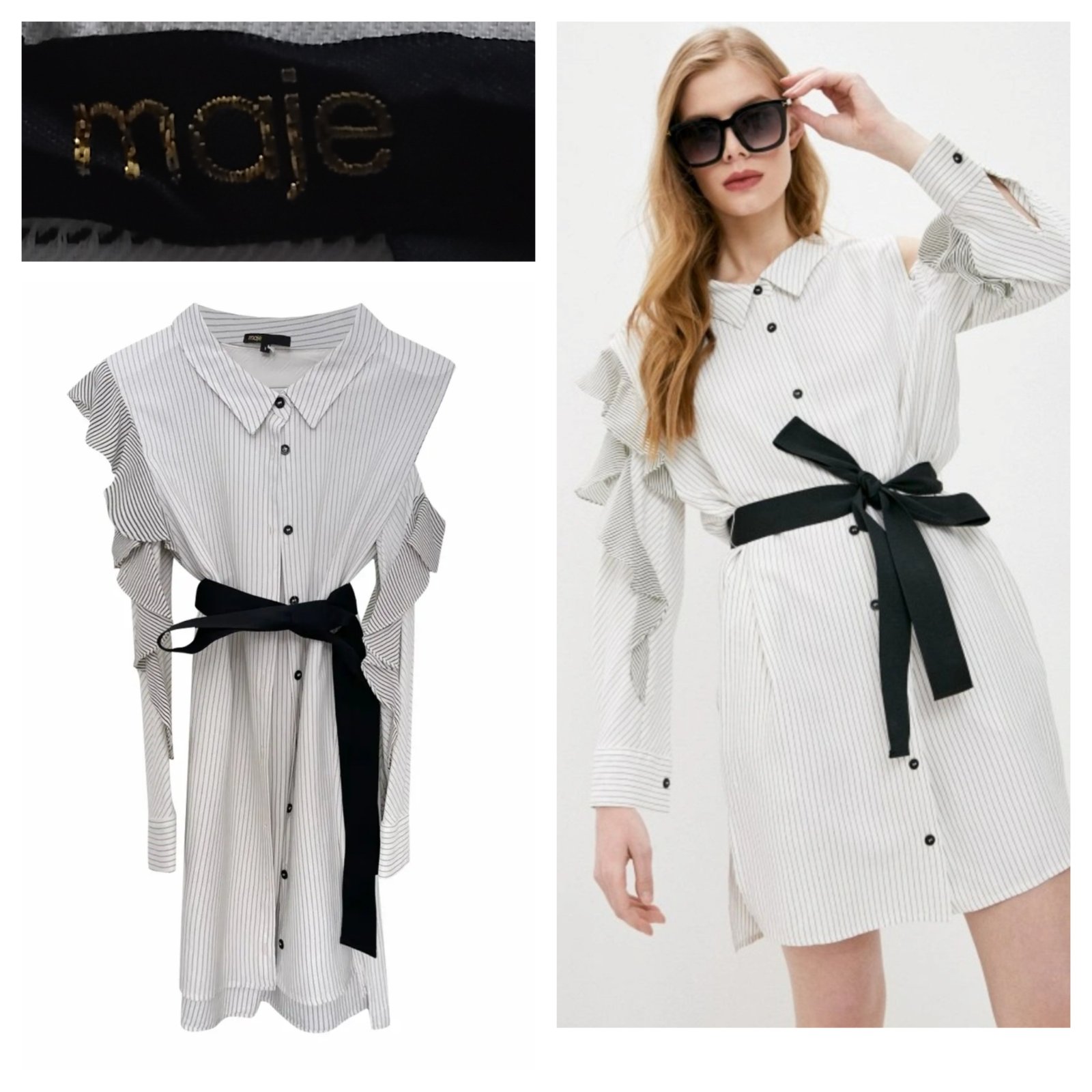 Robe chemise maje authentique 