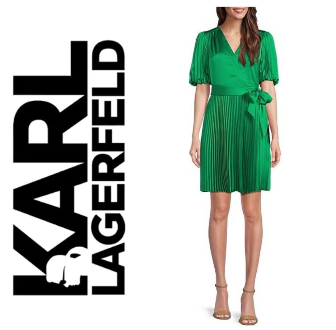 Robe satinee karl lagerfeld authentique 