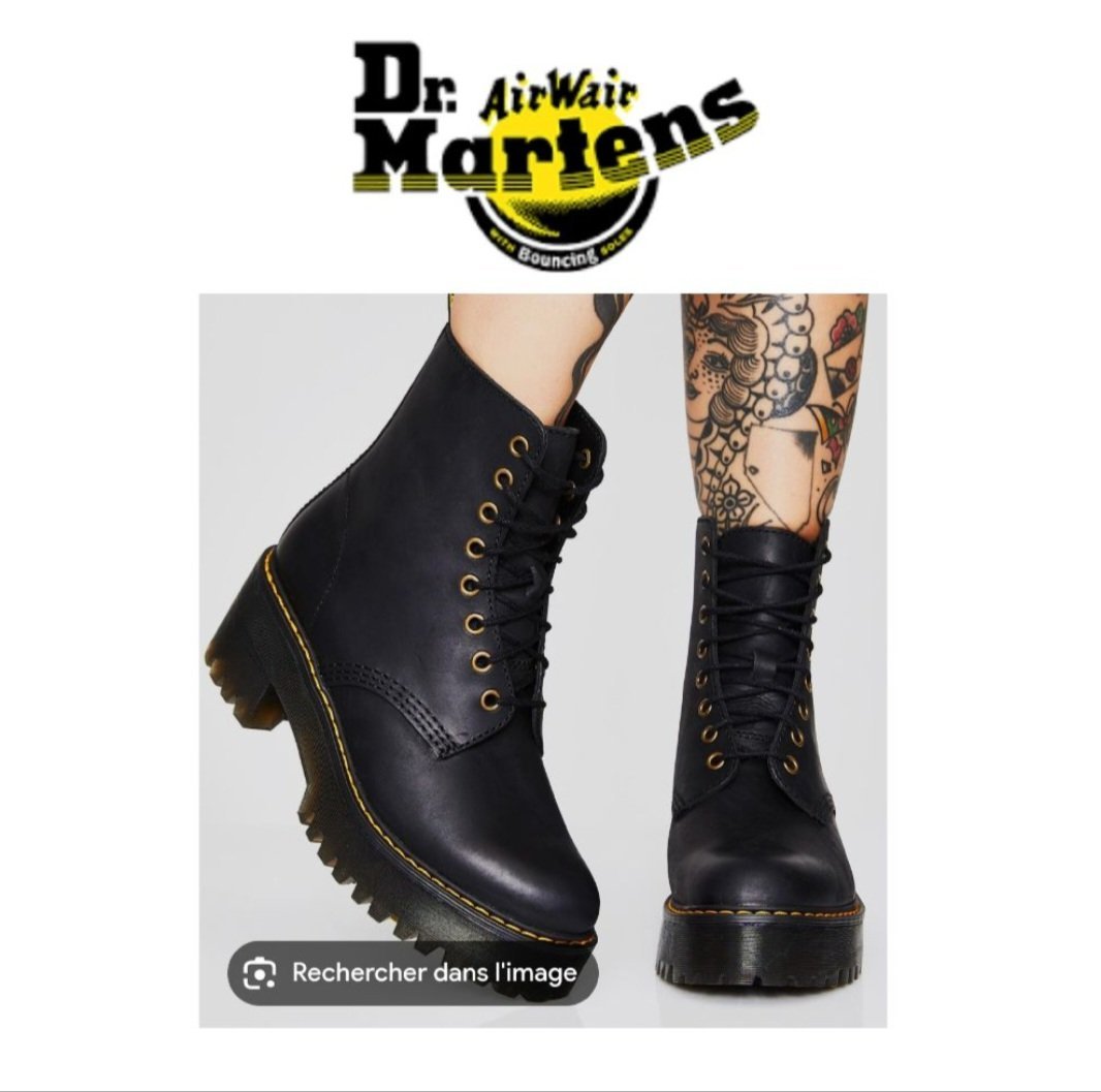 Bottine dr martens authentique cuir