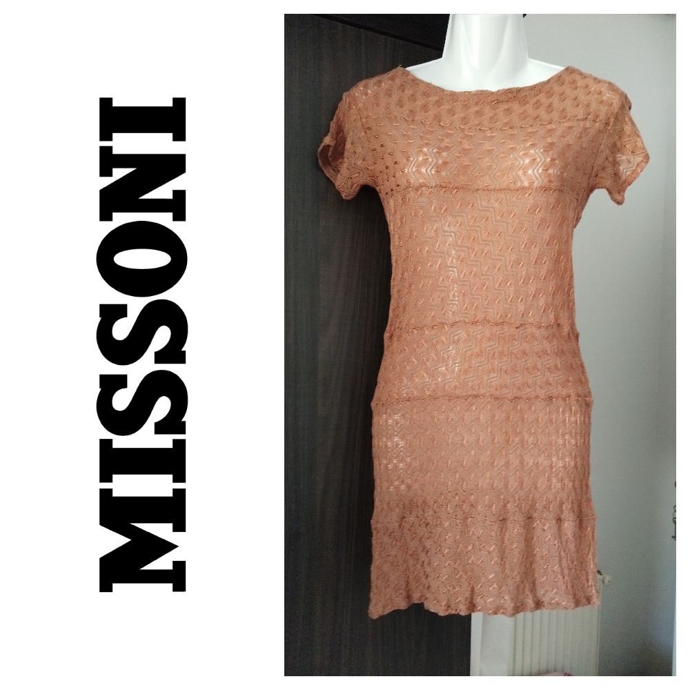 Robe de plage missioni transparente 