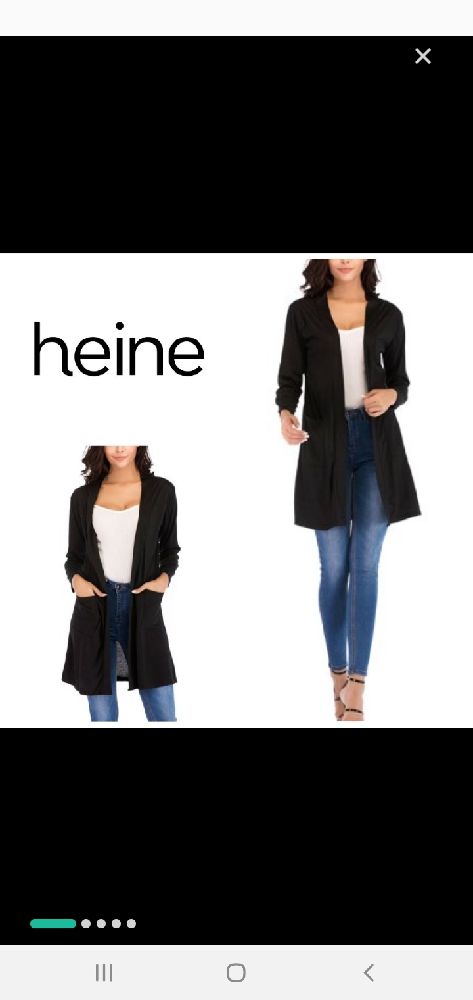 blazer long de marque heine
