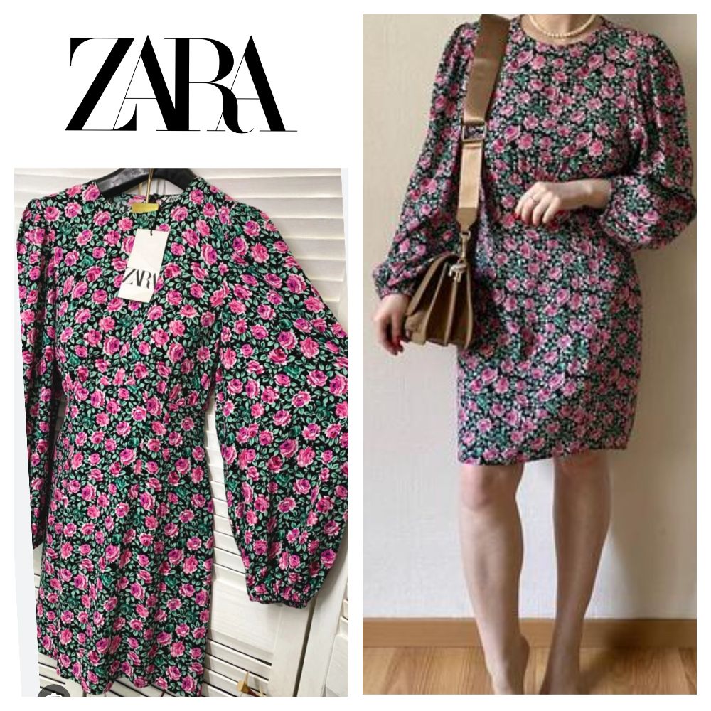 Robe zara fleurie 