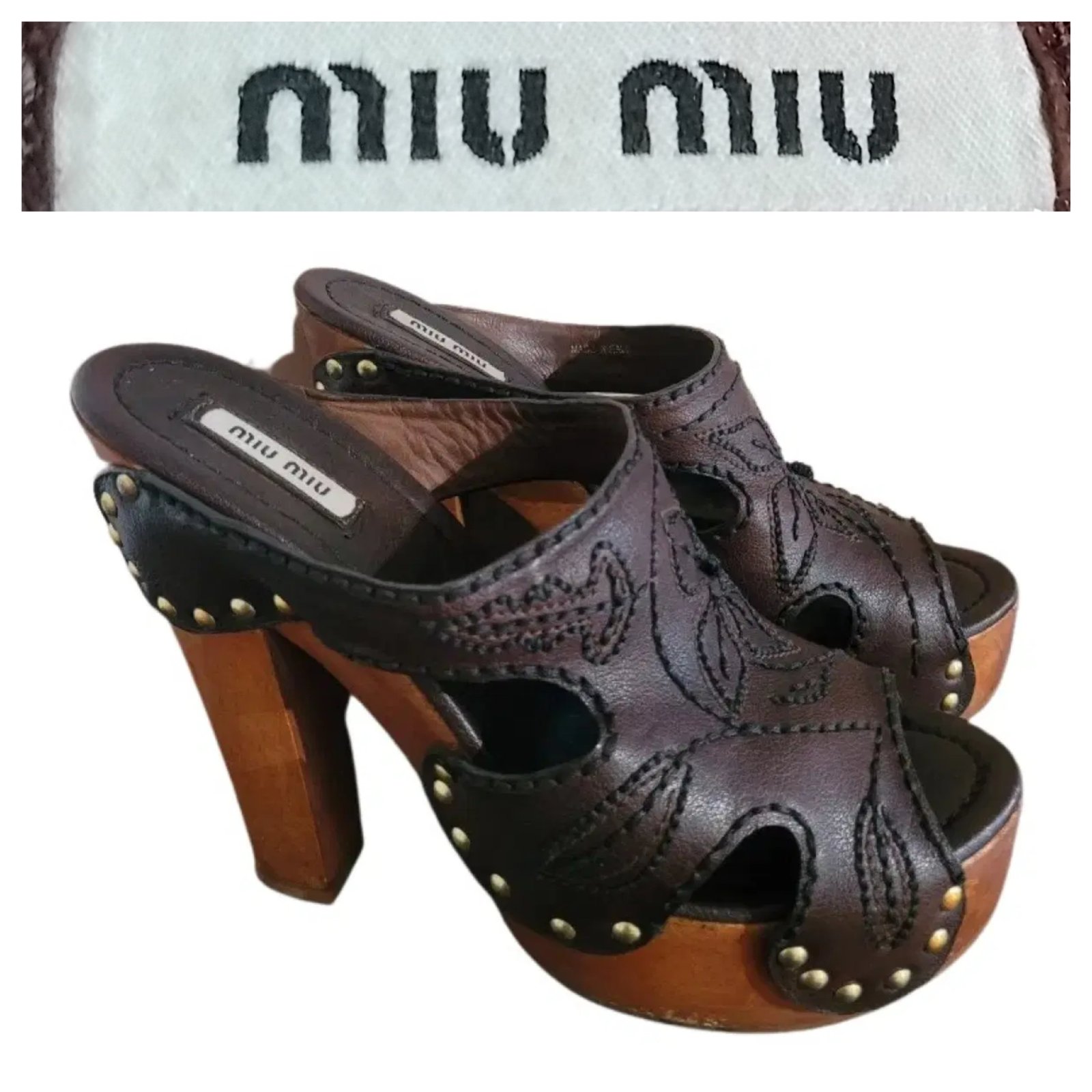 Mule miu miu authentique 