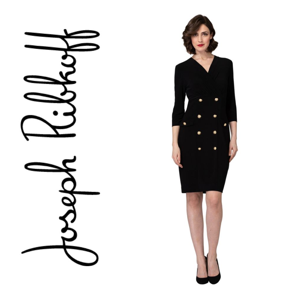Robe avec bouton doré Joseph ribkoff