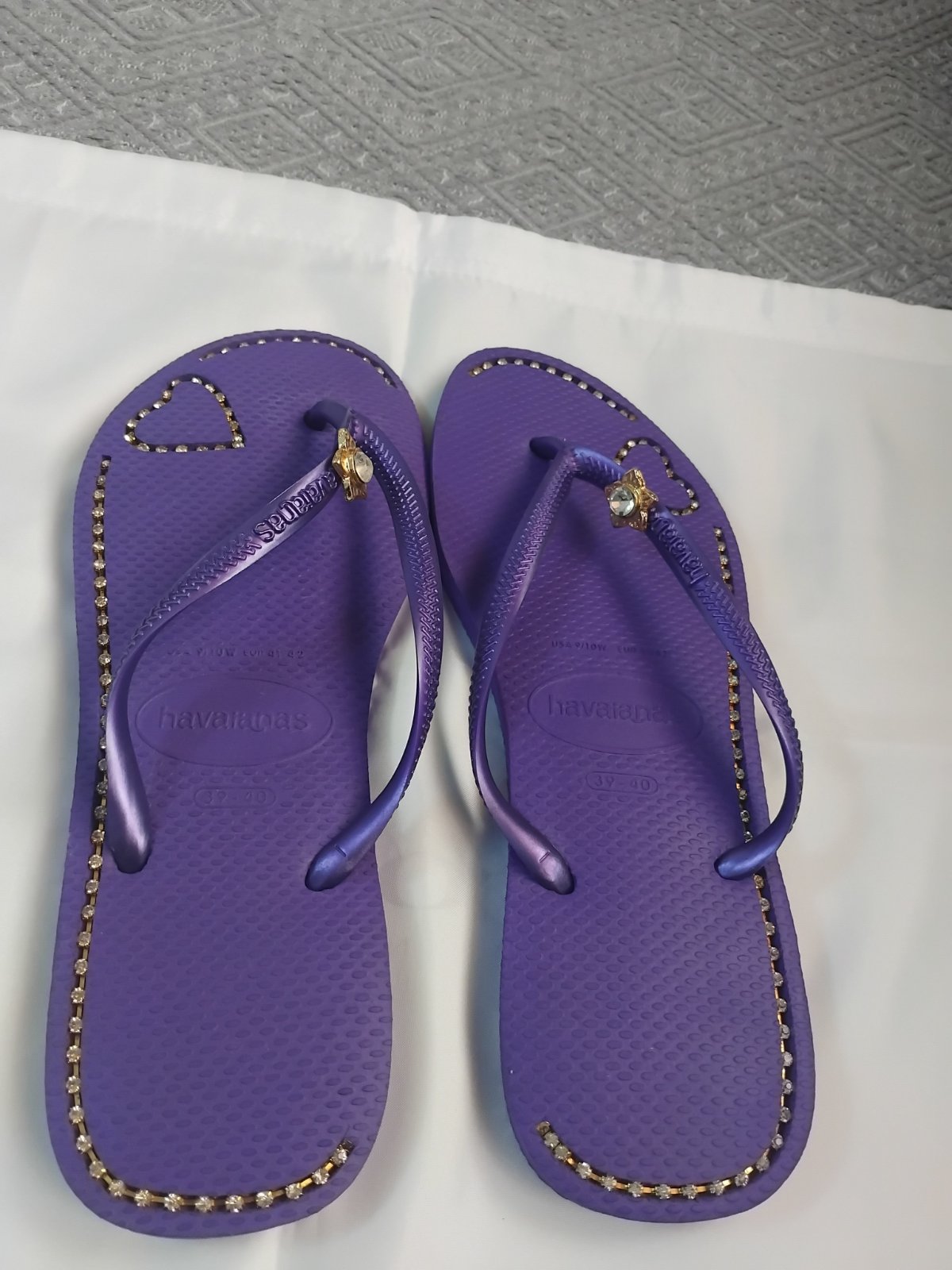Tongs Havaianas authentique avec strass neuf