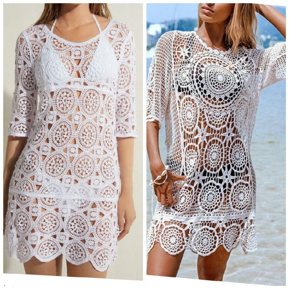 robe de plage en crochet