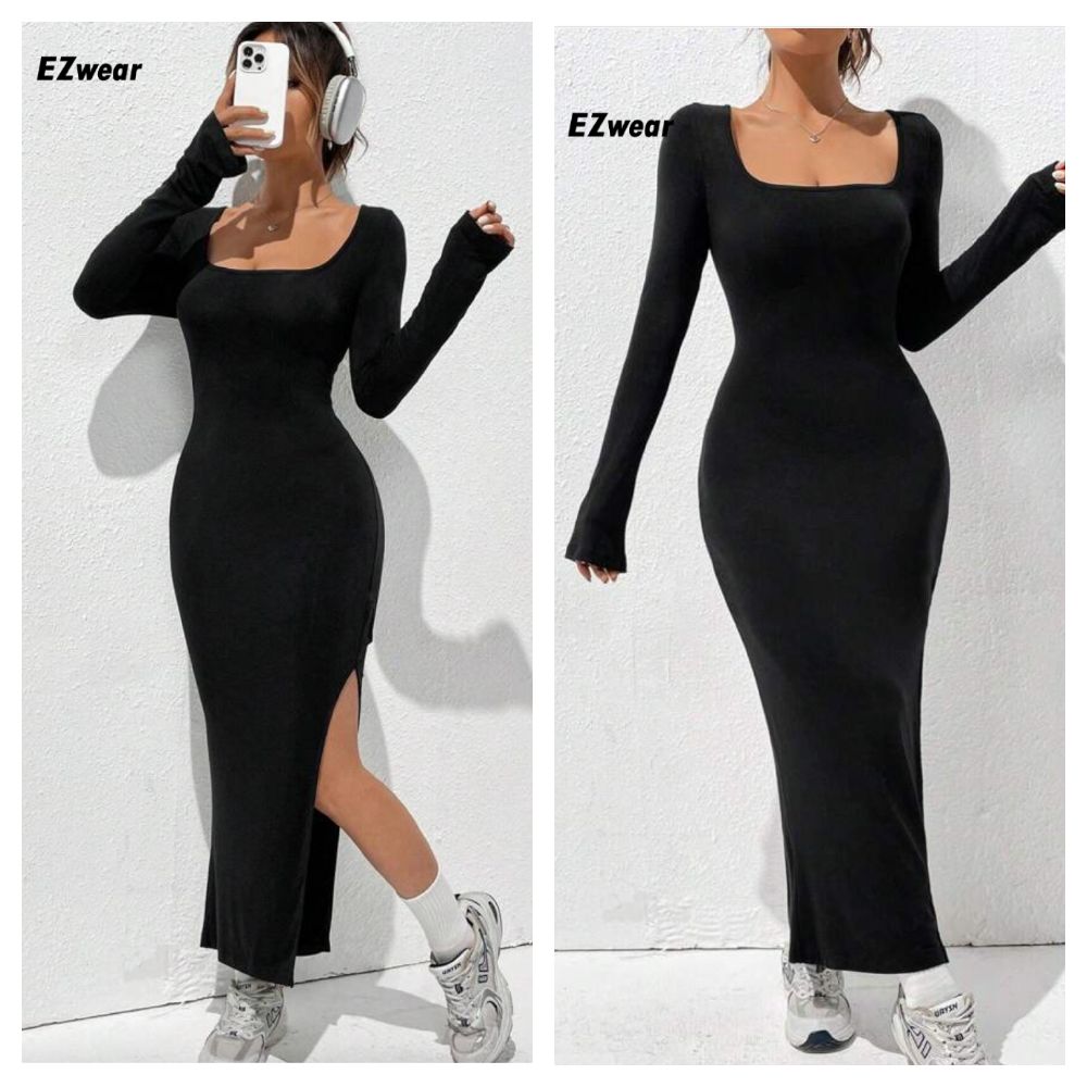 Robe shein maxi avec fente