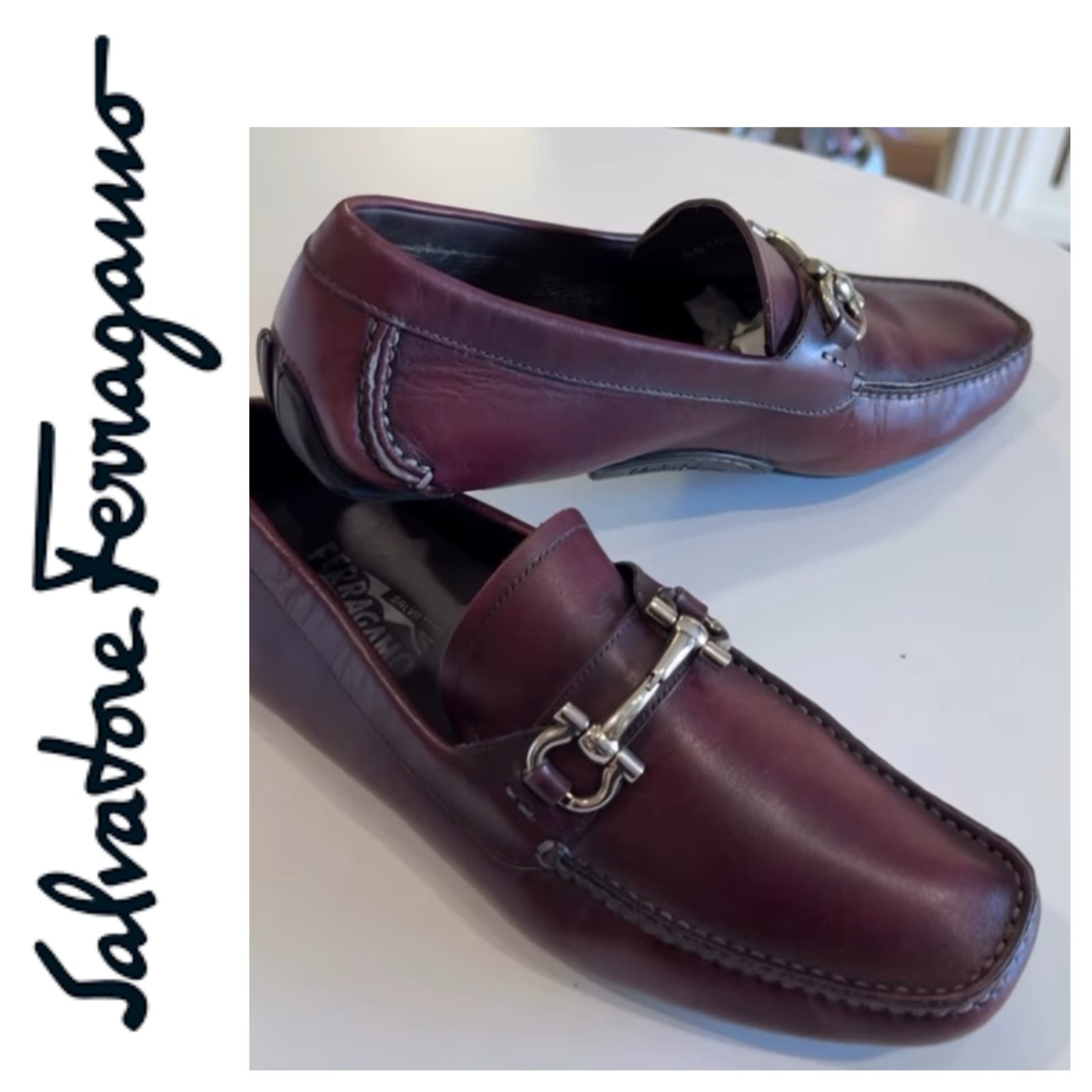 Mocassin salvateur ferragamo authentique 