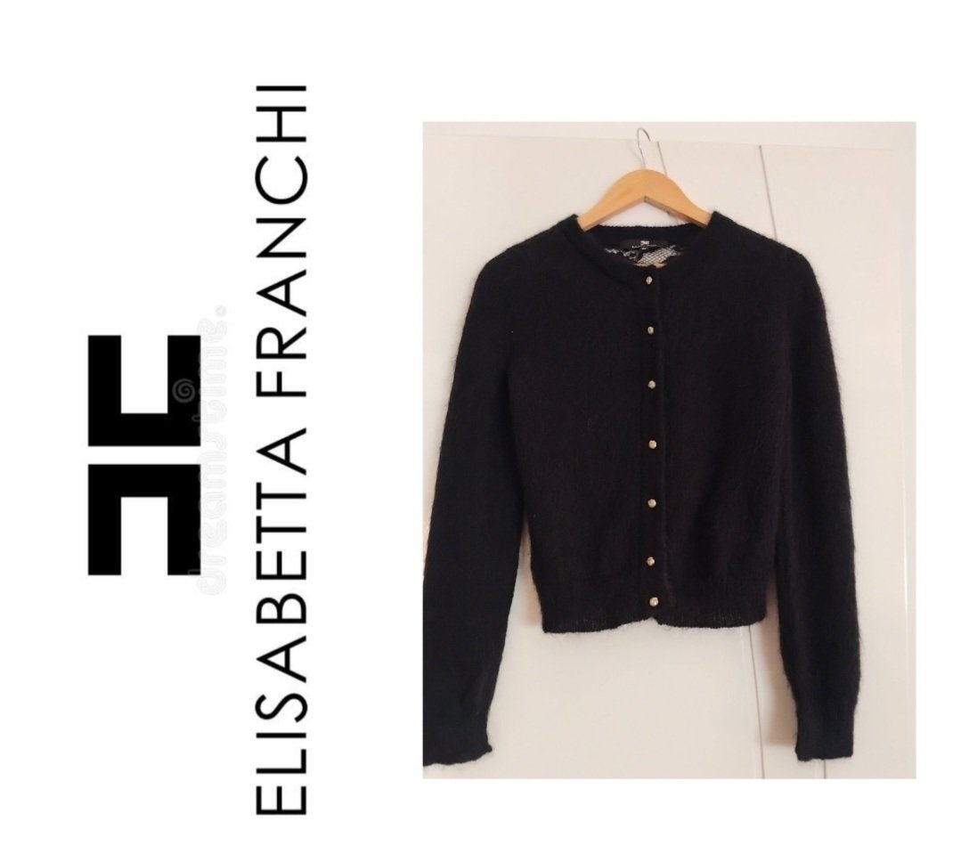 Cardigane elisabetta franchi authentique en mohair 