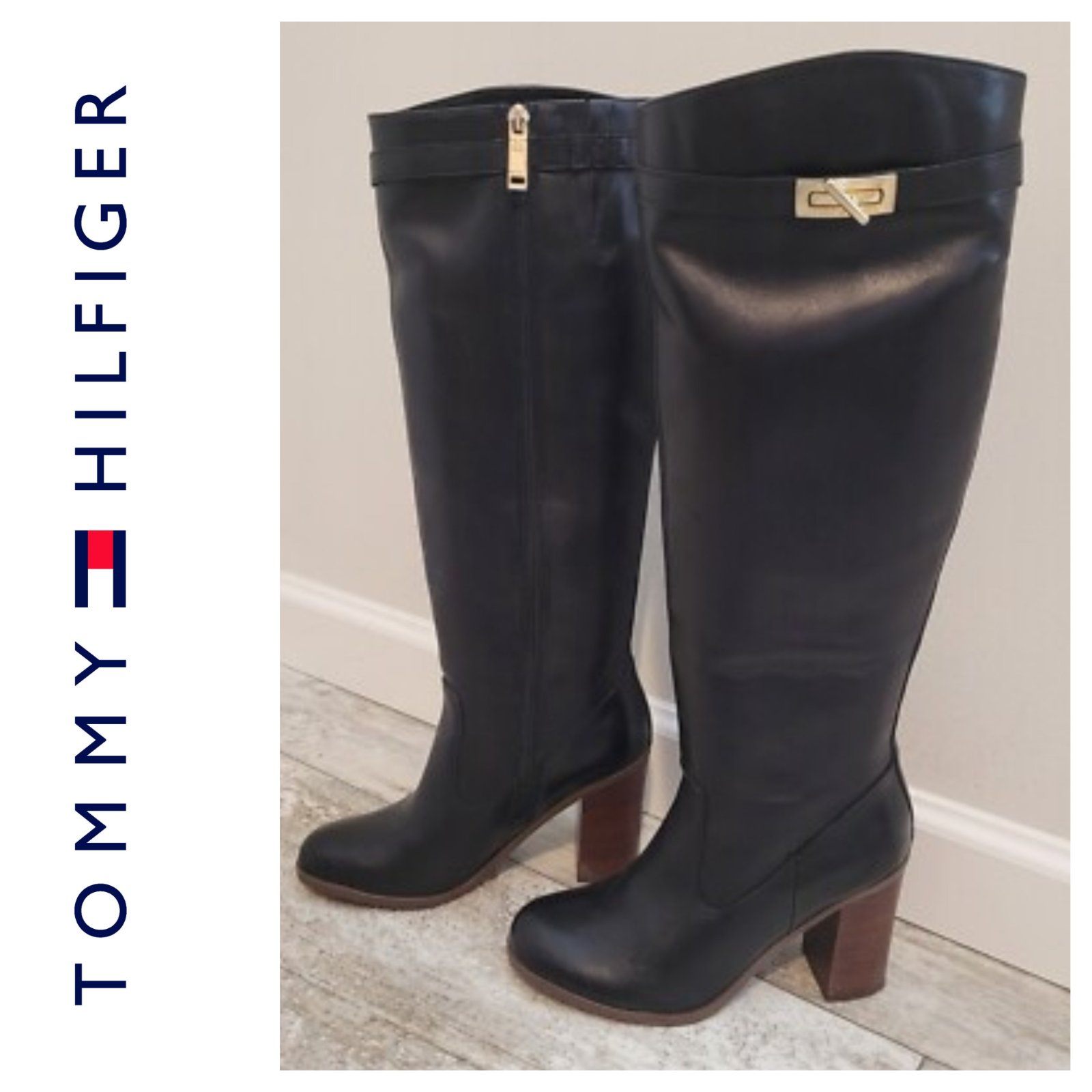 Botte tommy authentique en cuir 