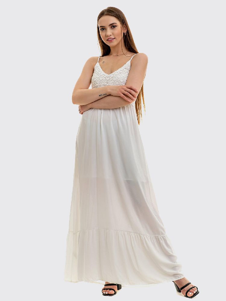Robe longue avec crochet 💯 viscose 