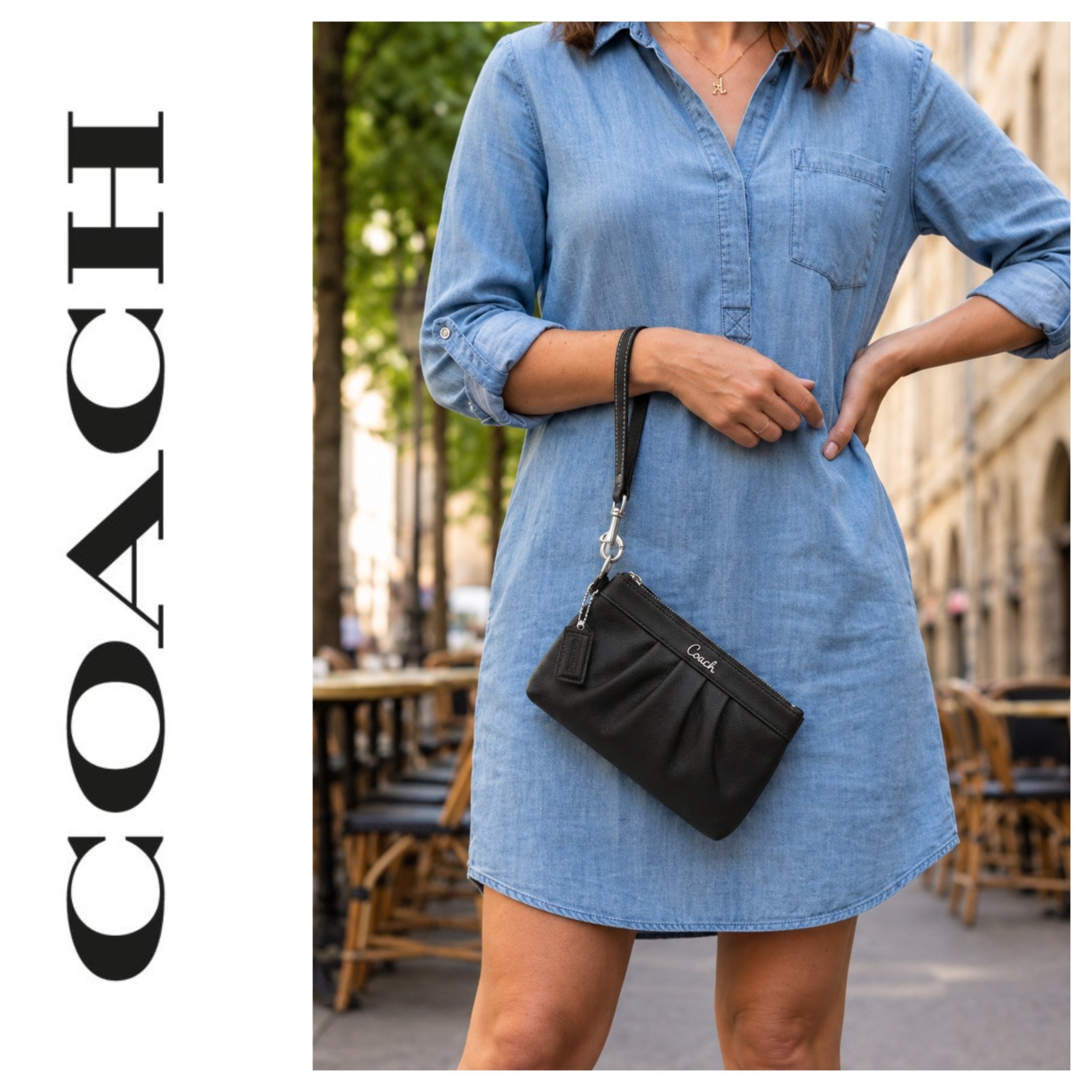 Pochette coach cuir authentique tt neuf
