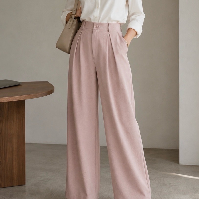 Pantalon Rose Poudré