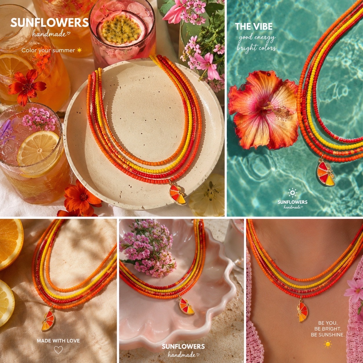 🍊 Summer Vibe Necklace 🍋
