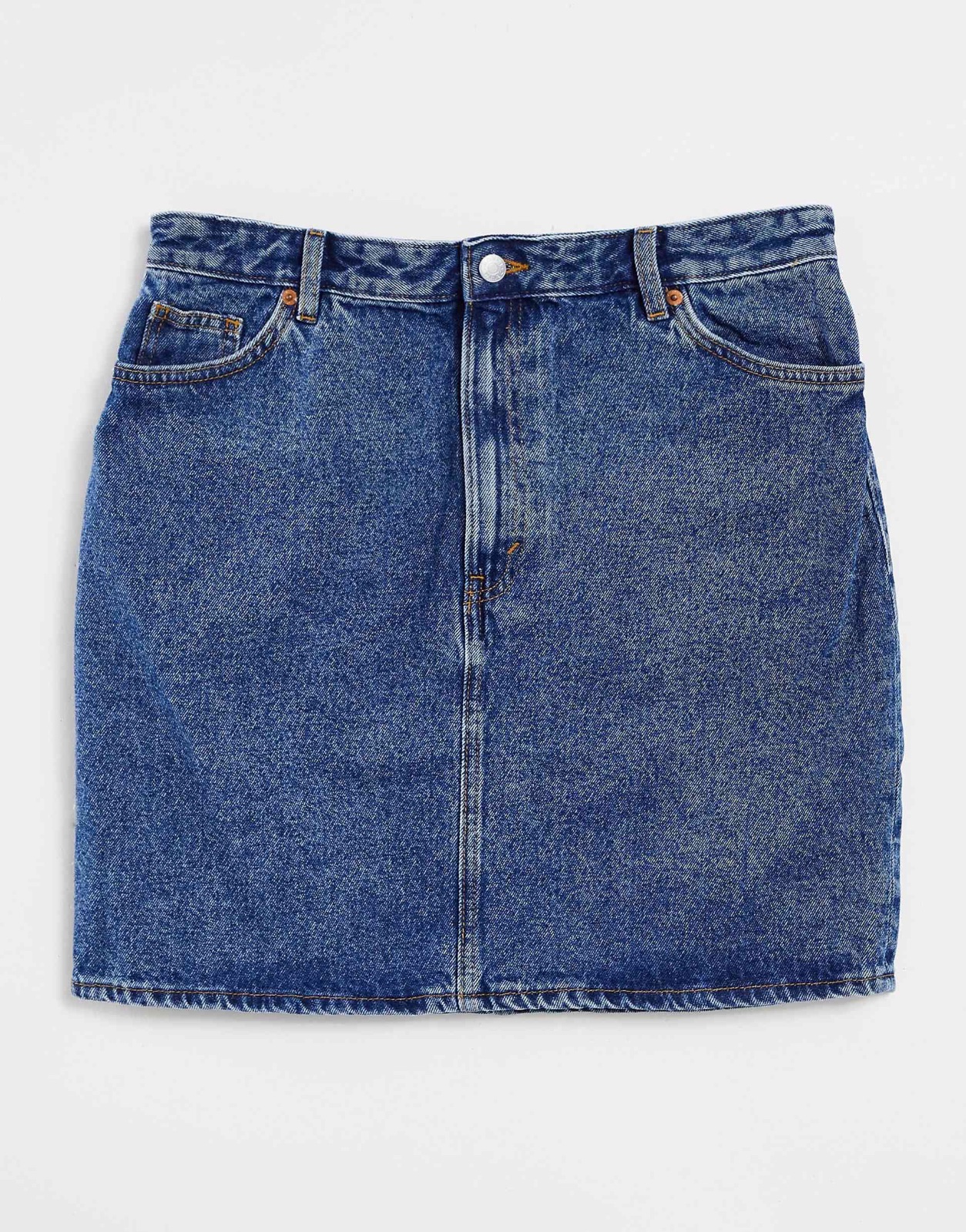 Monki - Mimmie - Mini-jupe en denim de coton -