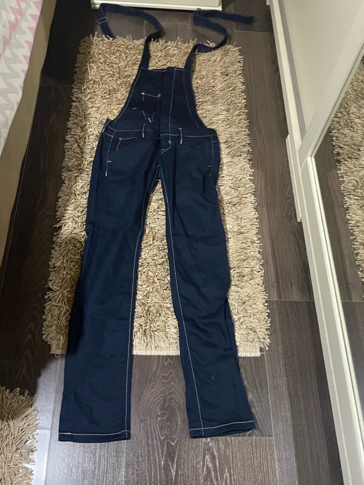Salopette bleu, jean