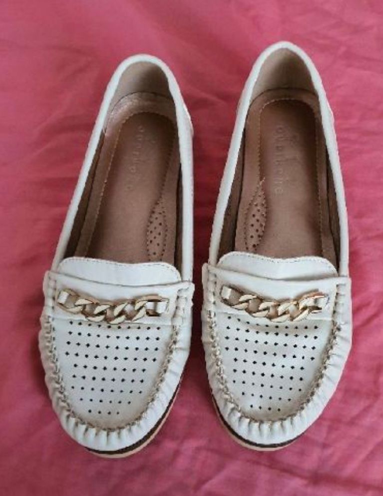 Mocassins blancs 
