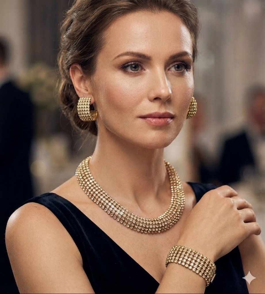 Parure strass 