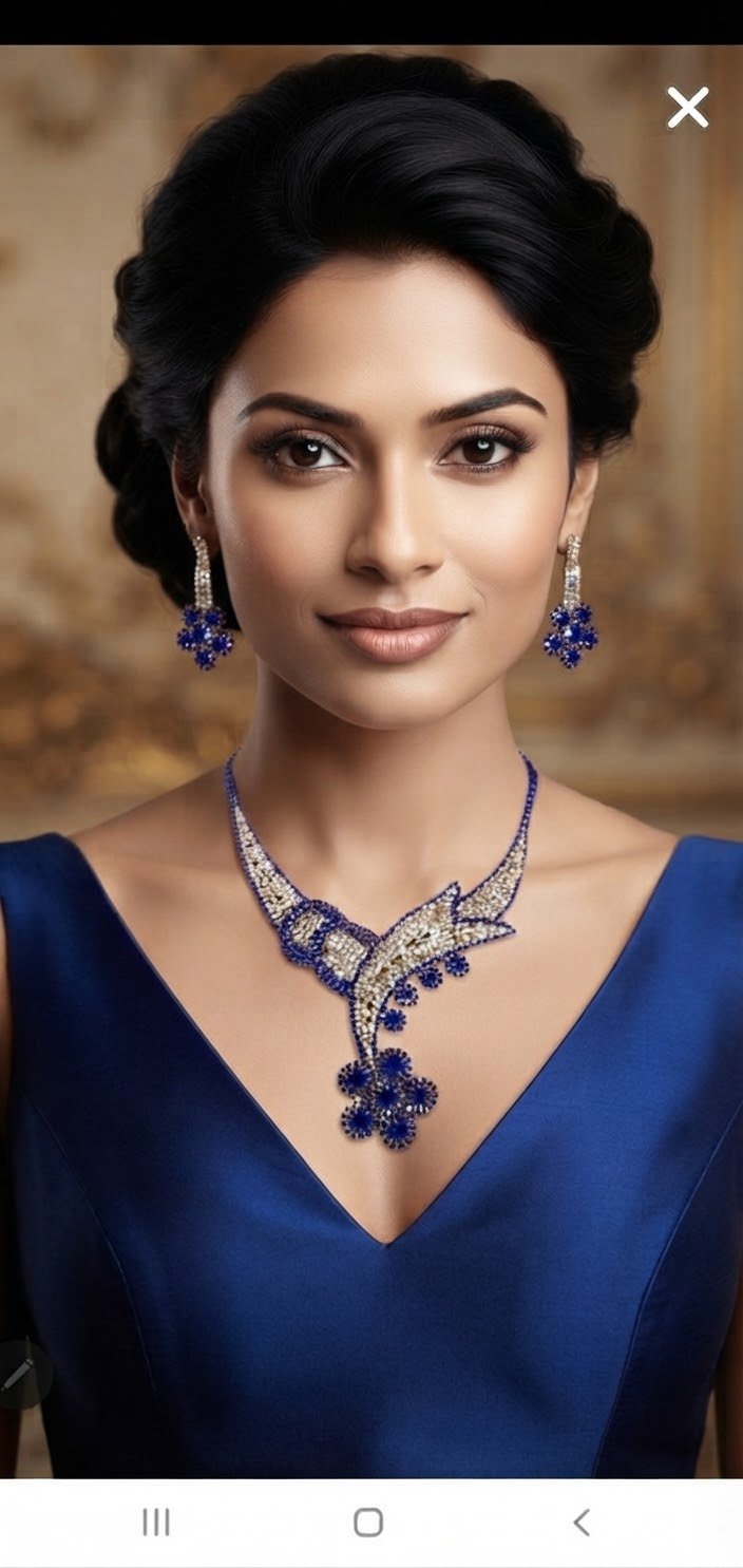 Parure bleue
