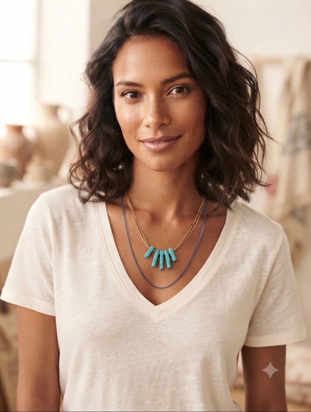 Collier turquoise 