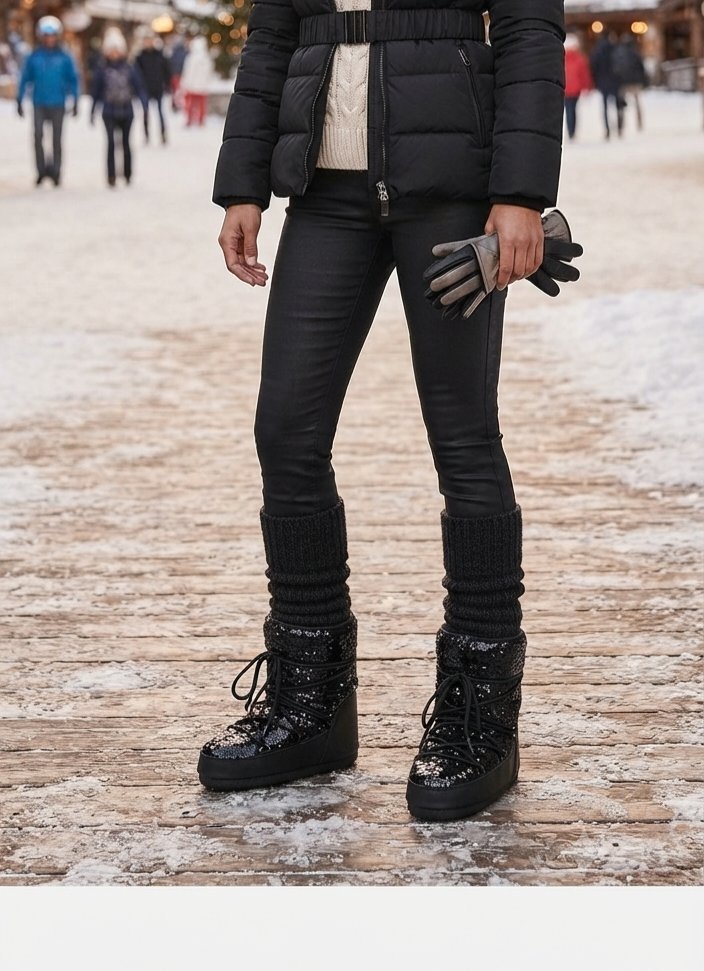 Boots sequins