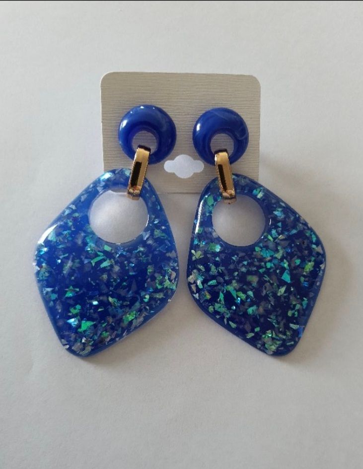 Boucles d'oreilles résine 