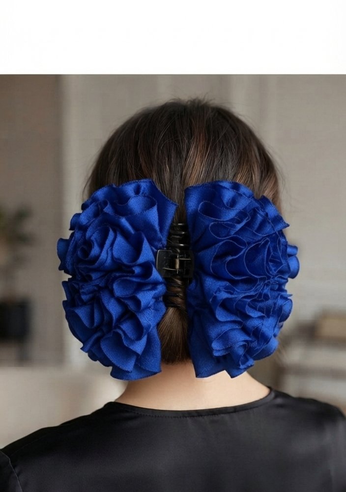 Pince cheveux bleue 