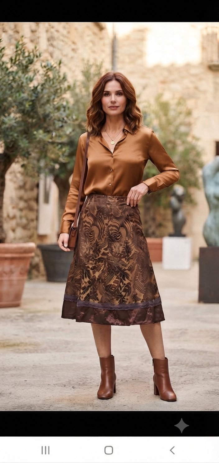 Jupe satin 