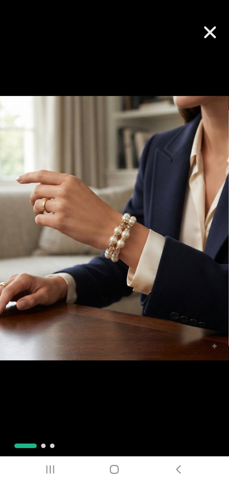 Bracelet fausses perles 