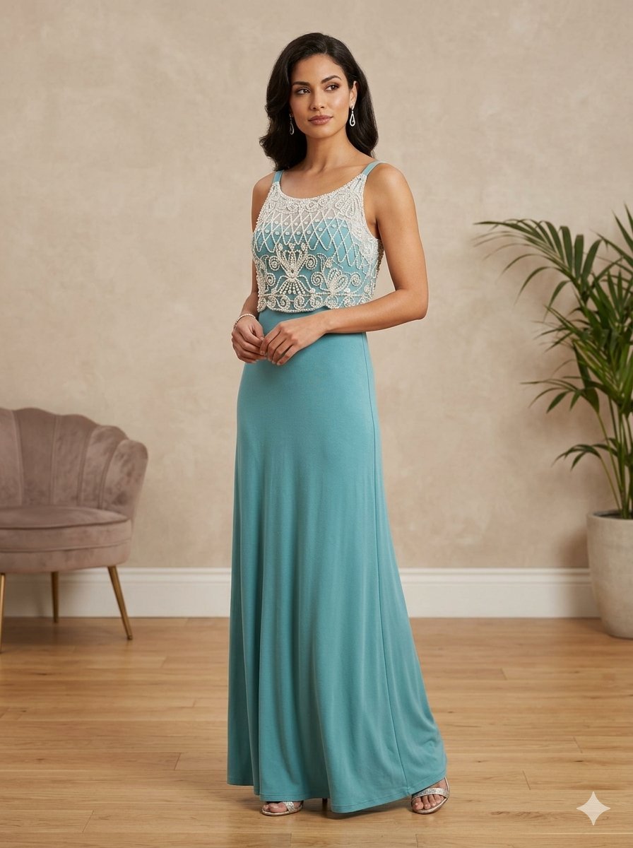 Robe turquoise