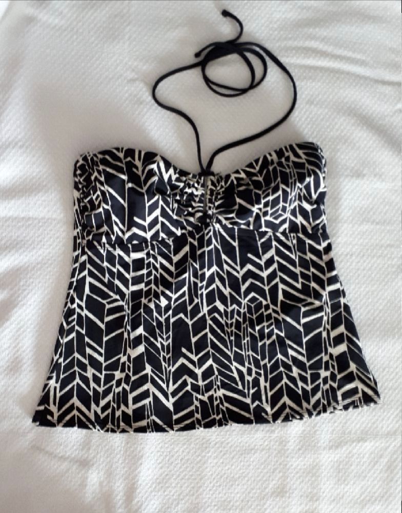 Maillot de bain noir et blanc 