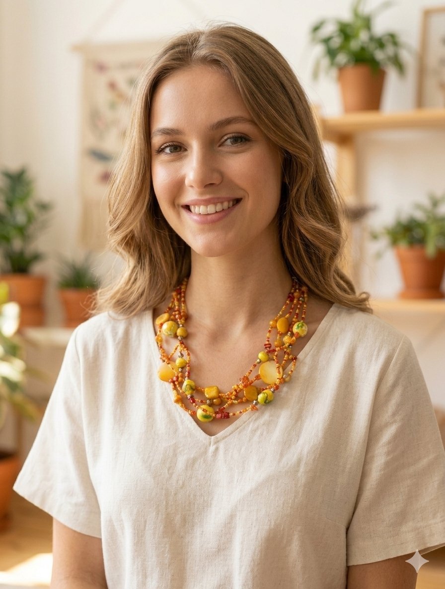 Collier orange