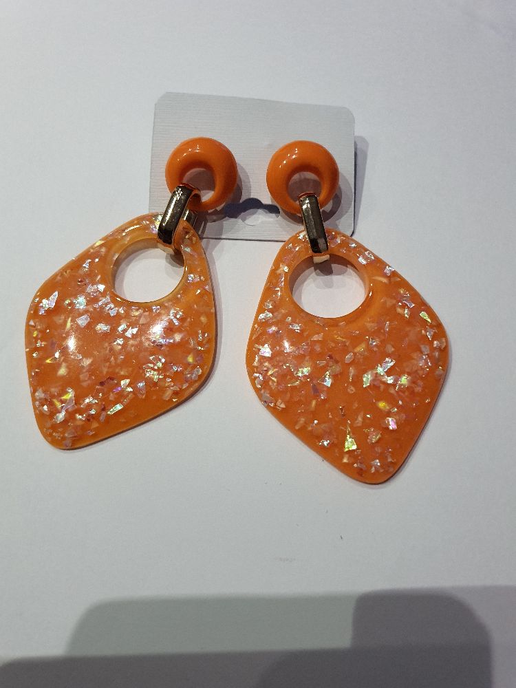Boucles d'oreilles résine 