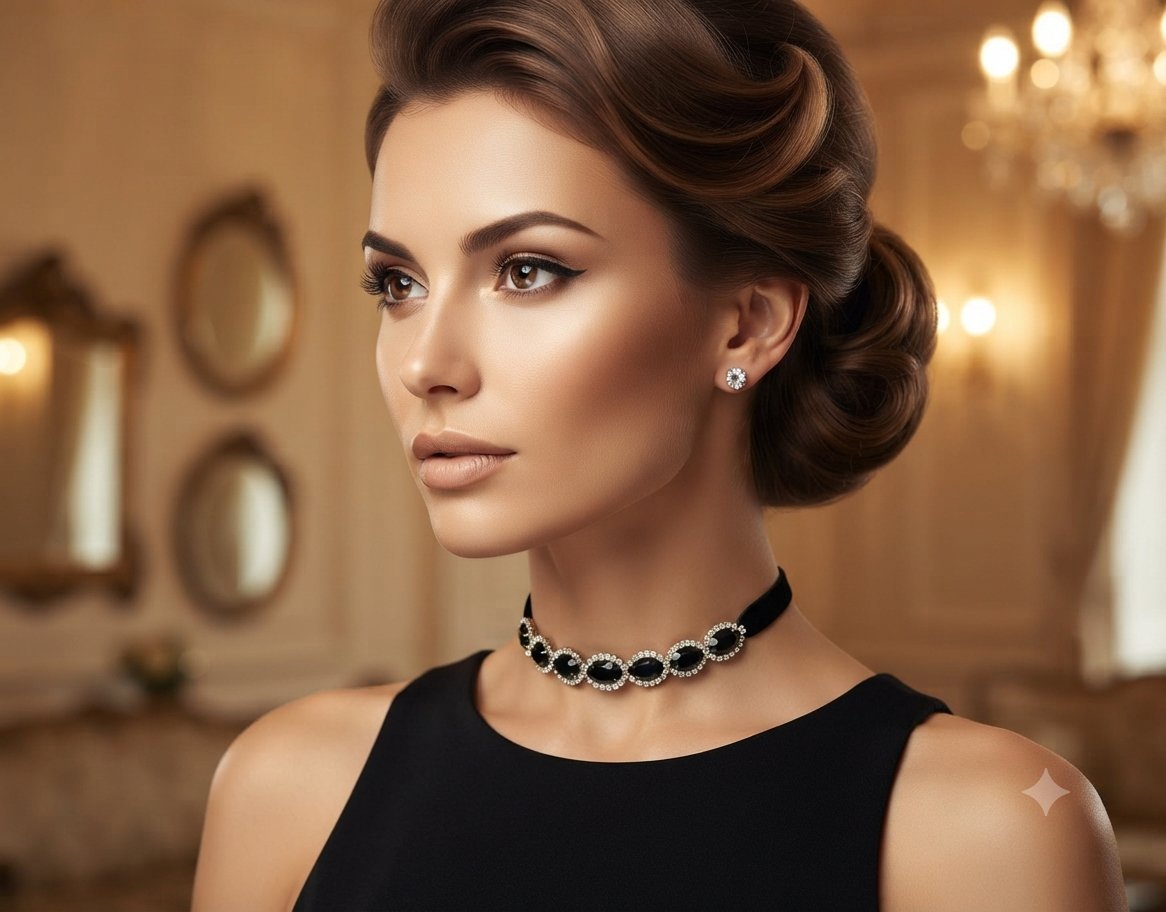 Ras de cou et boucles d'oreilles 