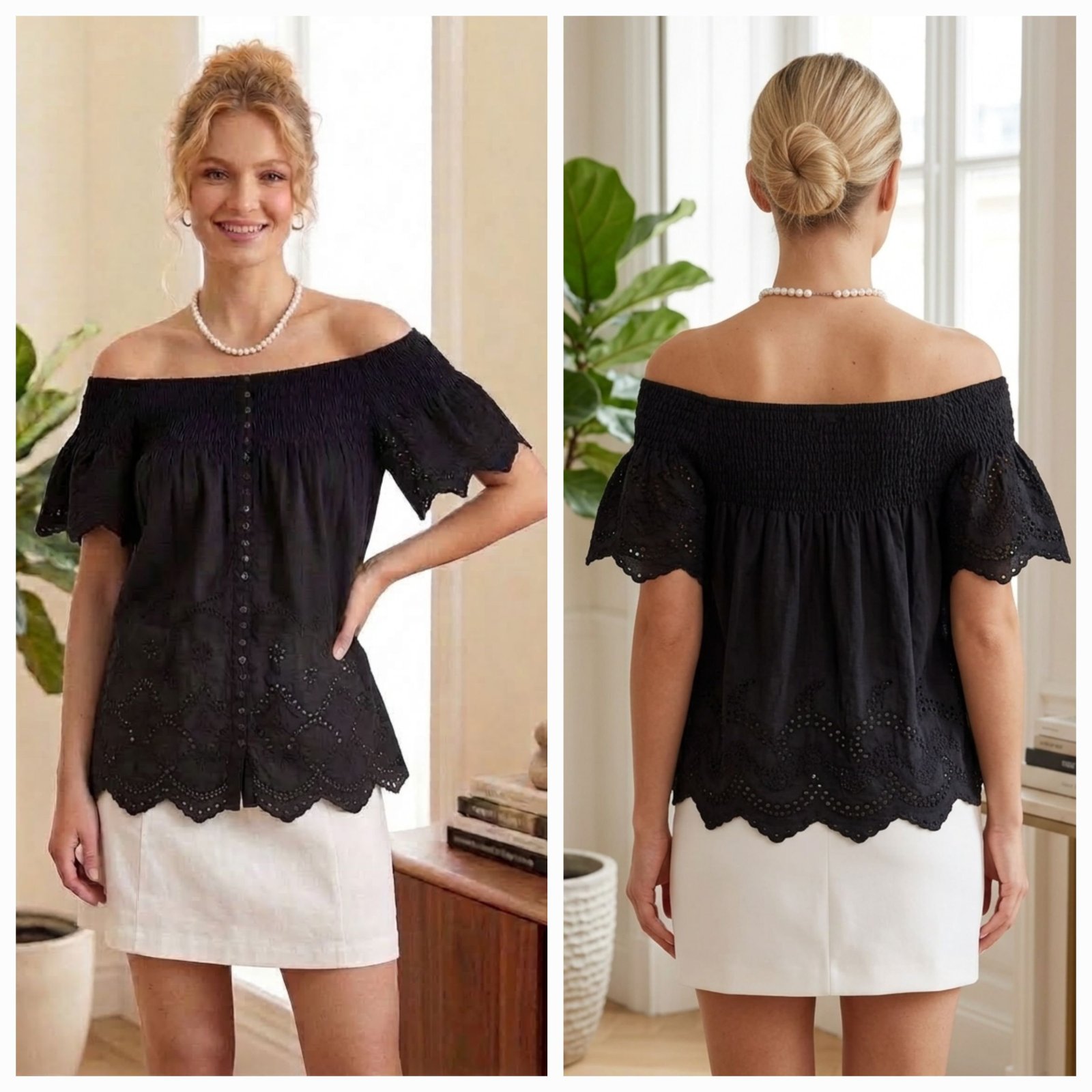 Chemise guipure 