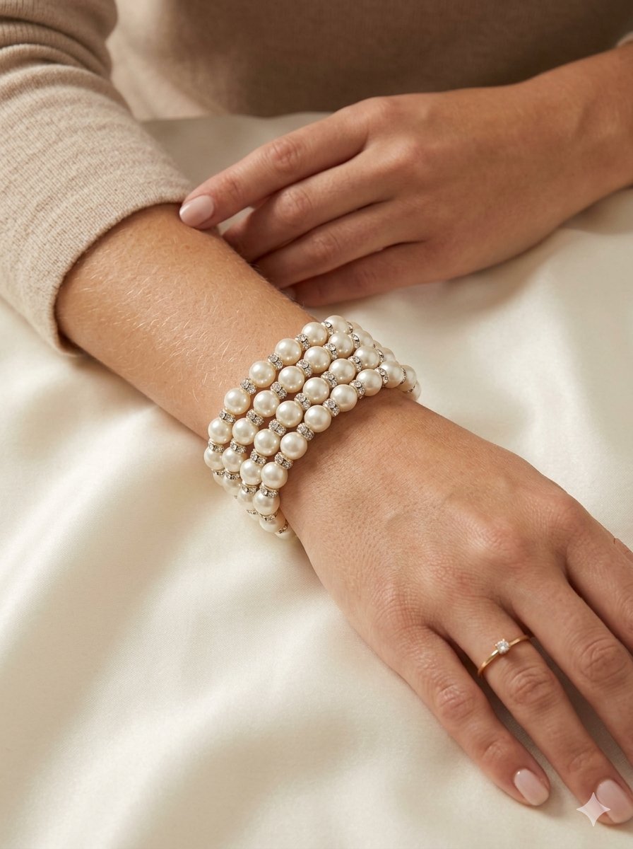 Bracelet fausses perles