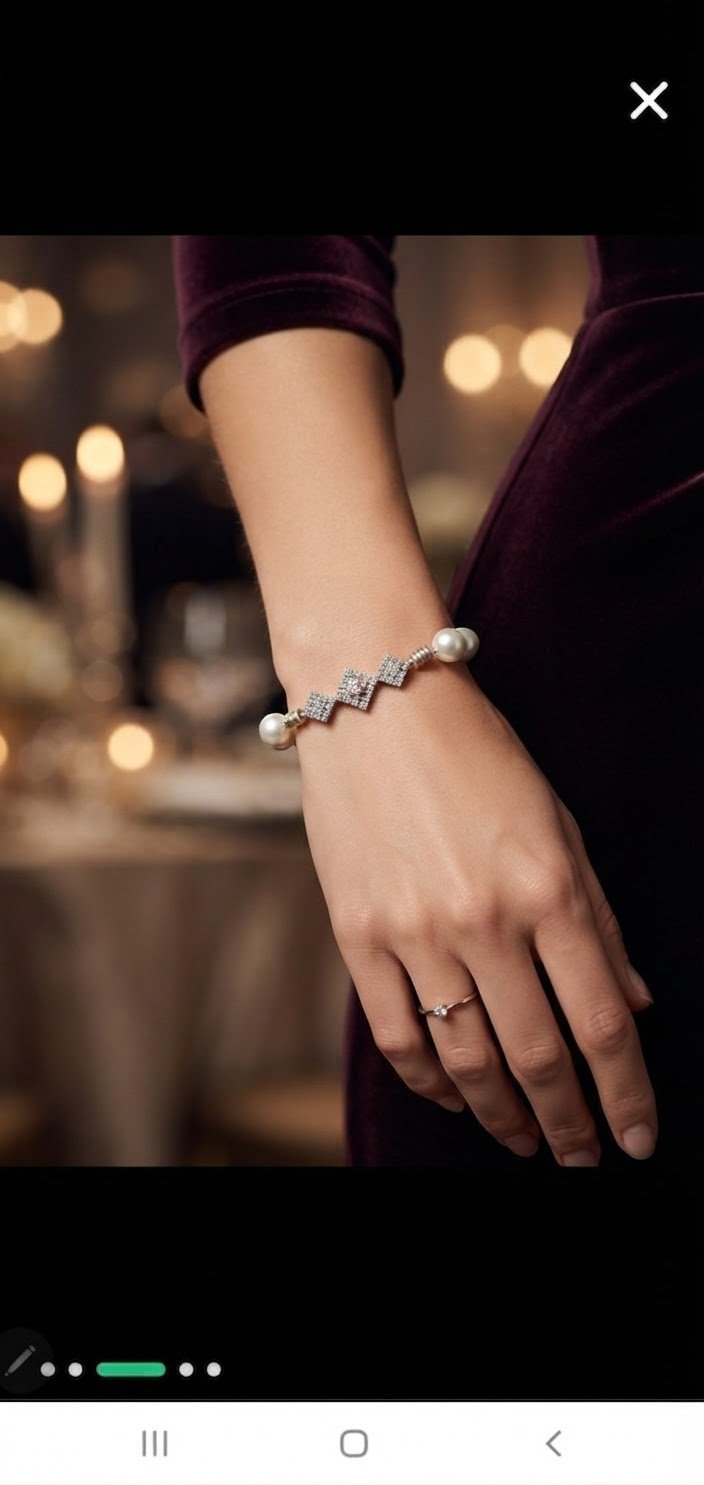 Bracelet fausses perles 