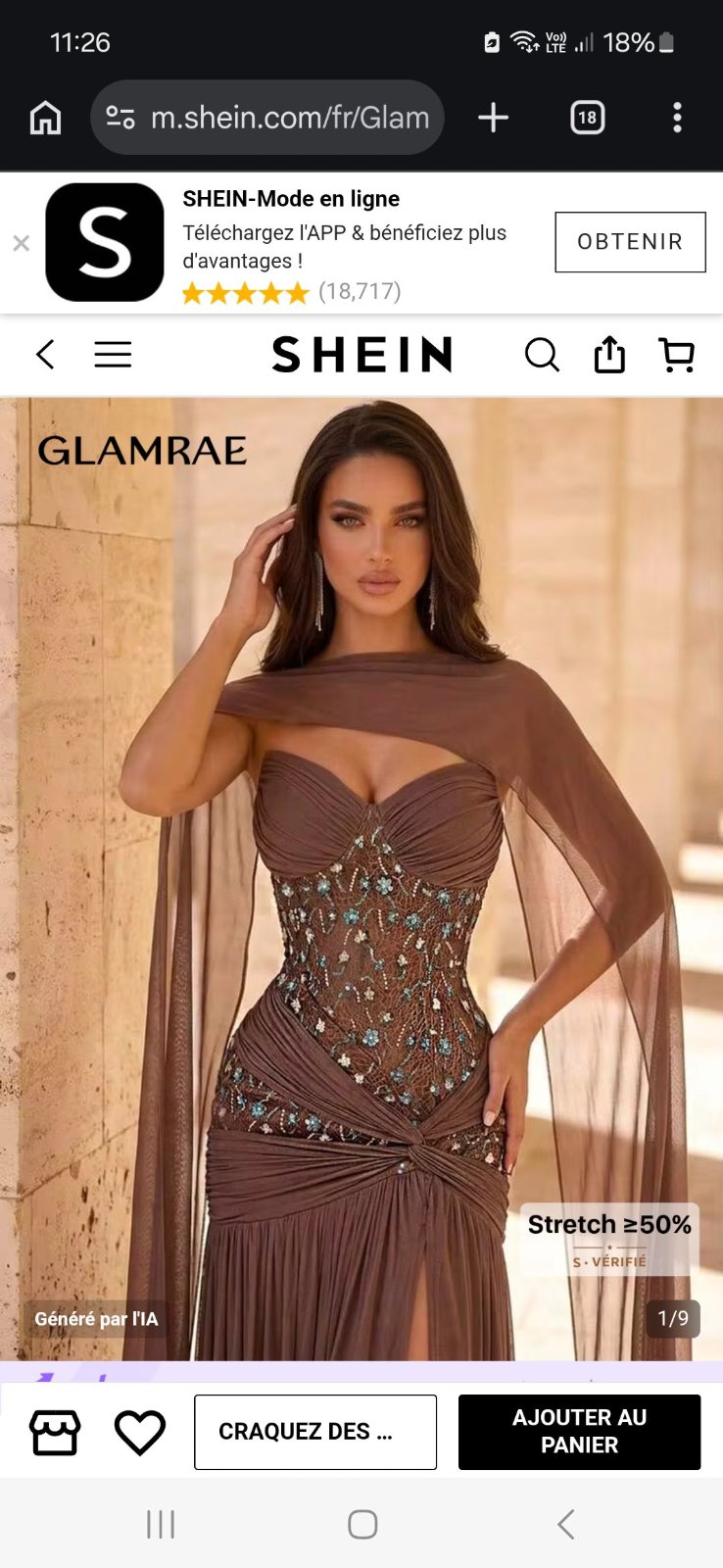 Robe soirée de chez shein 