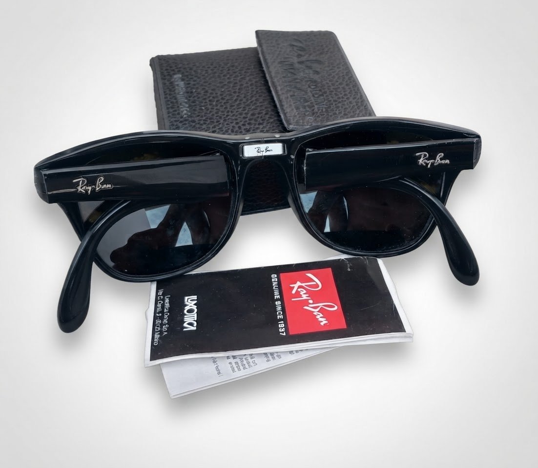 Lunettes de soleil Ray-Ban Folding Wayfarer Classic - Noir