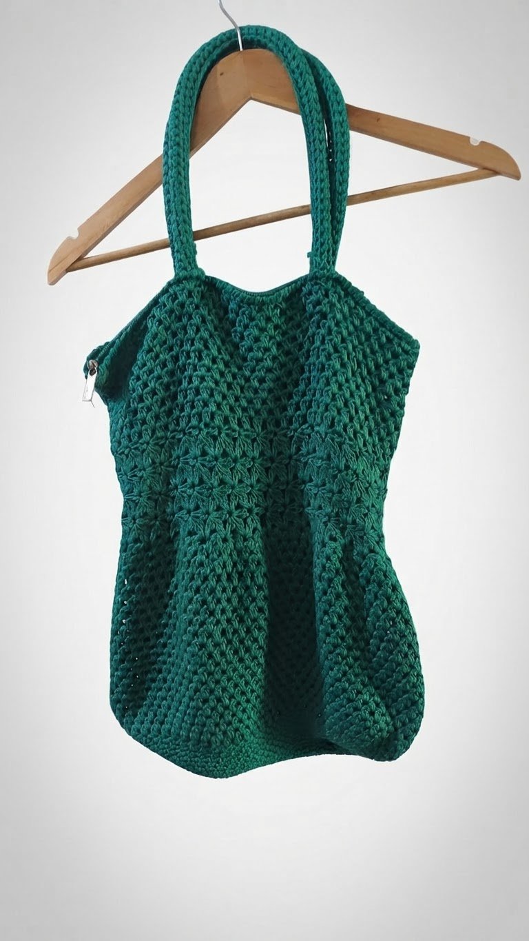 Sac filet fourre-tout United Colors of Benetton vert bohème